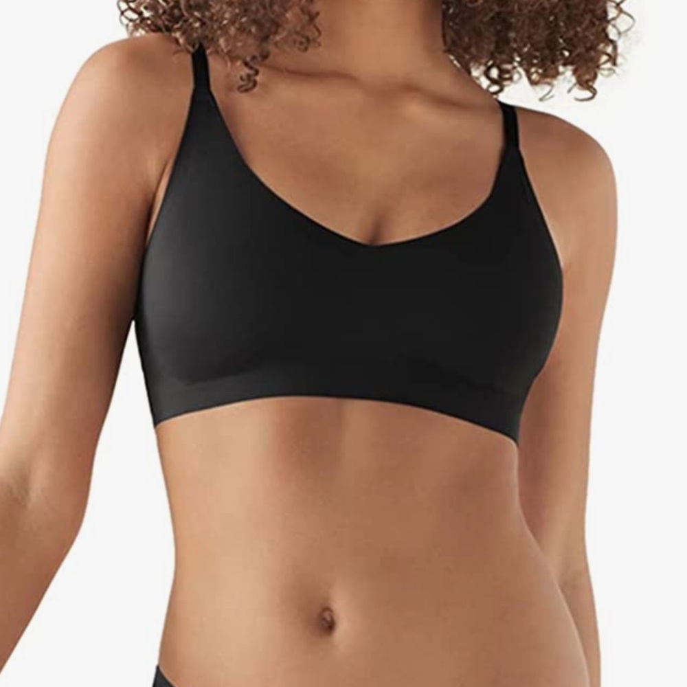 NWOT True & Co Women's True Body Triangle Convertible Strap Bra, M, Black